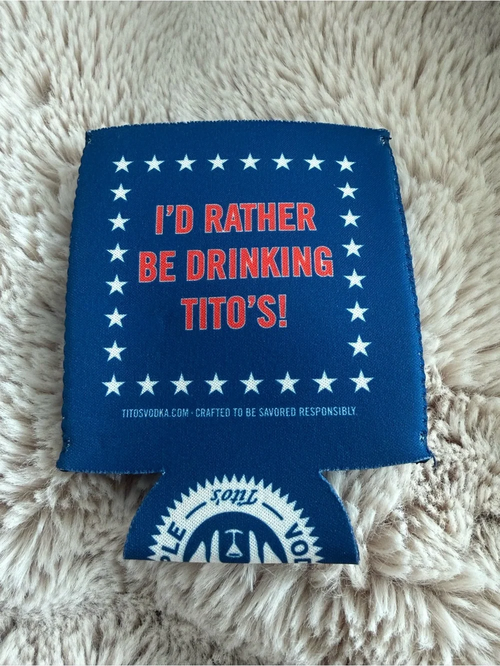 NEW Tito’s Handmade Vodka “I’d Rather Be Drinking Tito’s” Can Koozie